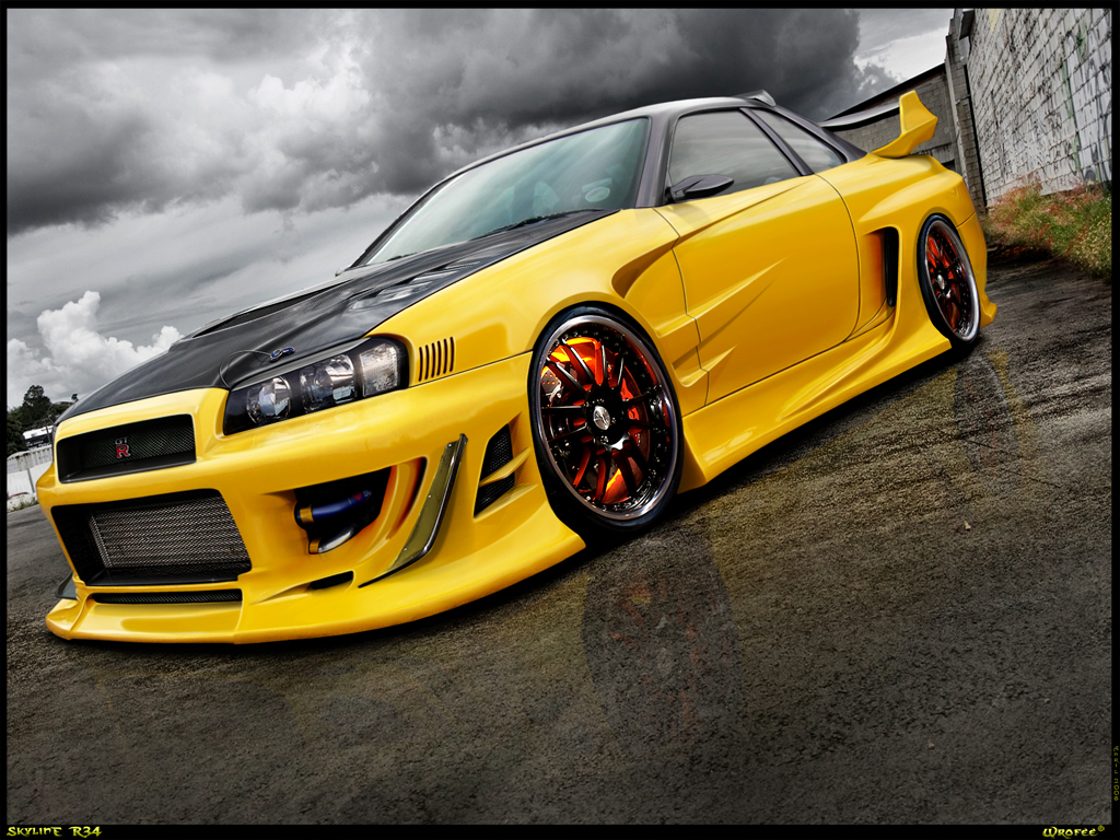 Nissan_Skyline_R34_by_Wrofee